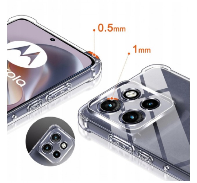 BeCover Чохол до мобільного телефона BeCover Anti-Shock Motorola Edge 50 Neo Clear (713150)