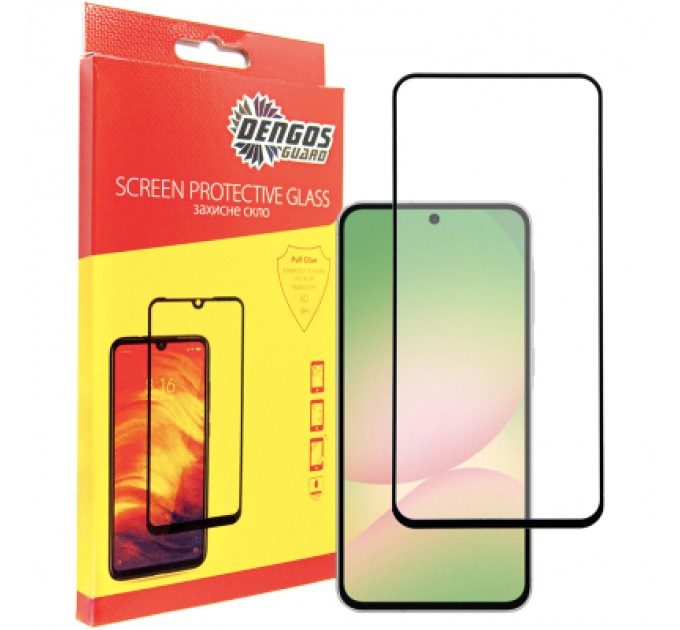 Dengos Скло захисне Dengos Full Glue Samsung Galaxy A56 5G (black) (TGFG-388)