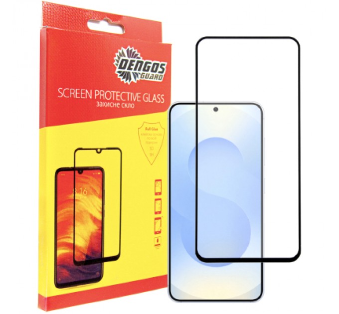 Dengos Скло захисне Dengos Full Glue Samsung Galaxy S25 (black) (TGFG-389)