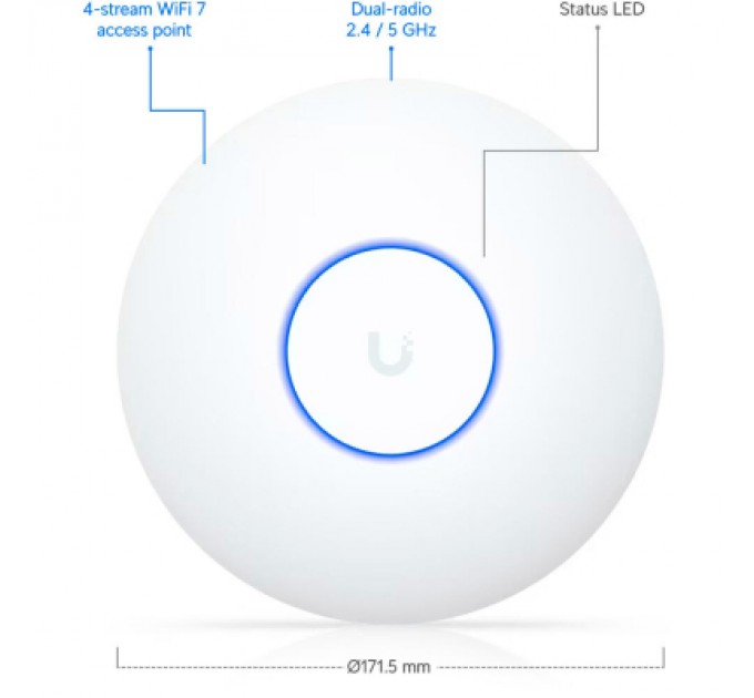 Ubiquiti Точка доступу Wi-Fi Ubiquiti UniFi U7 Lite (U7-Lite)