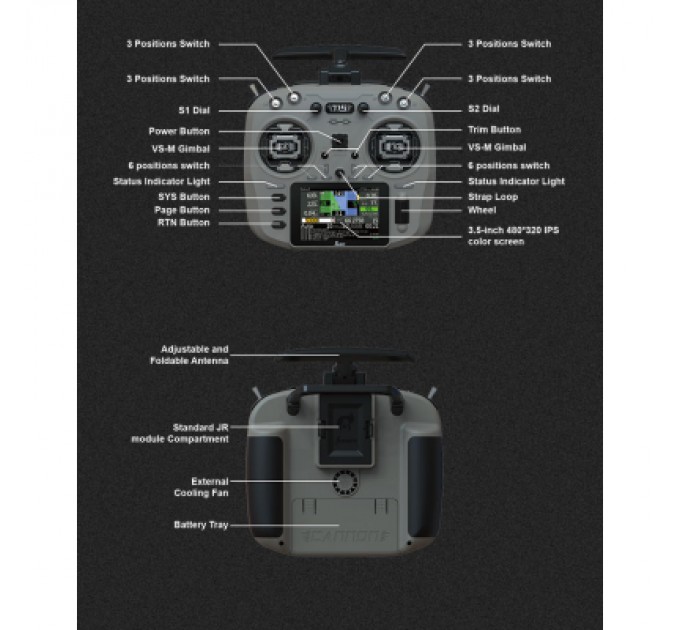 Jumper Пульт управління для дрона Jumper T15 VS-M HALL ELRS 915MHz (C10129)