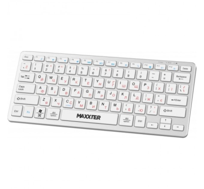 Maxxter Клавіатура Maxxter KBW-C01S-UA Wireless UA White (KBW-C01S-UA)