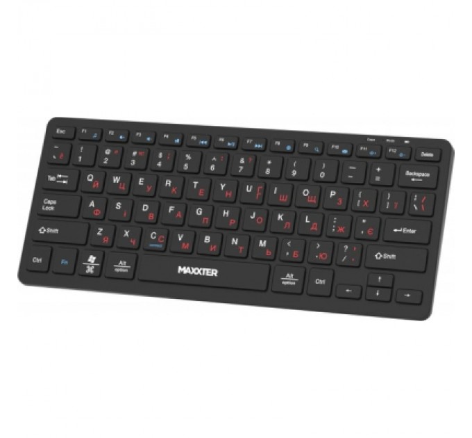 Maxxter Клавіатура Maxxter KBW-C01B-UA Wireless UA Black (KBW-C01B-UA)