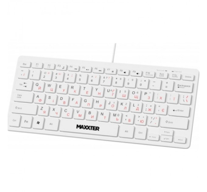Maxxter Клавіатура Maxxter KBM-C01W-UA USB UA White (KBM-C01W-UA)