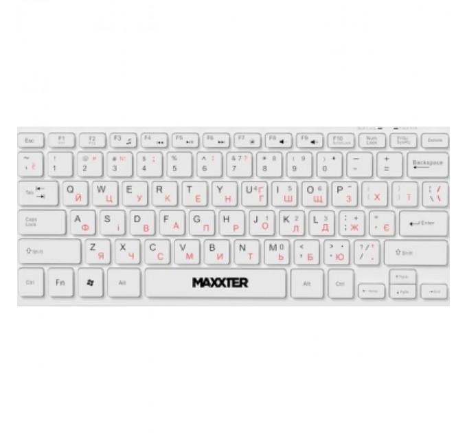 Maxxter Клавіатура Maxxter KBM-C01W-UA USB UA White (KBM-C01W-UA)