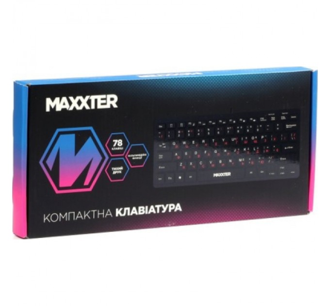 Maxxter Клавіатура Maxxter KBM-C01B-UA USB UA Black (KBM-C01B-UA)
