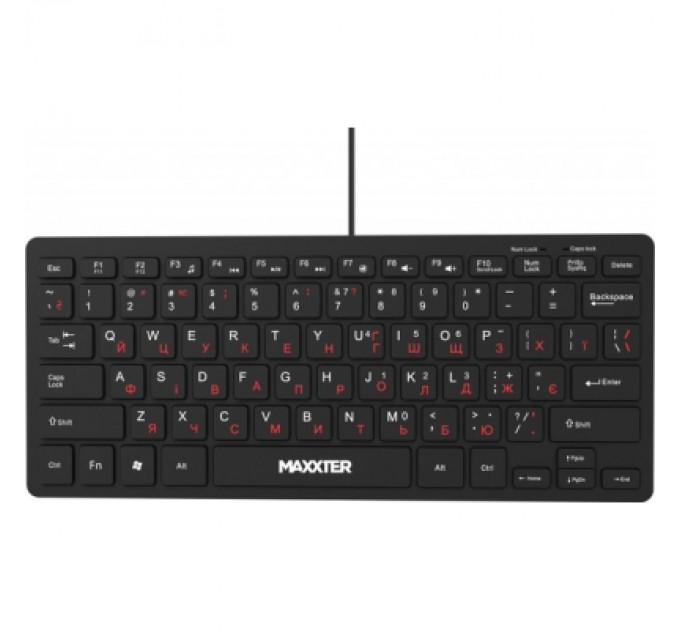 Maxxter Клавіатура Maxxter KBM-C01B-UA USB UA Black (KBM-C01B-UA)