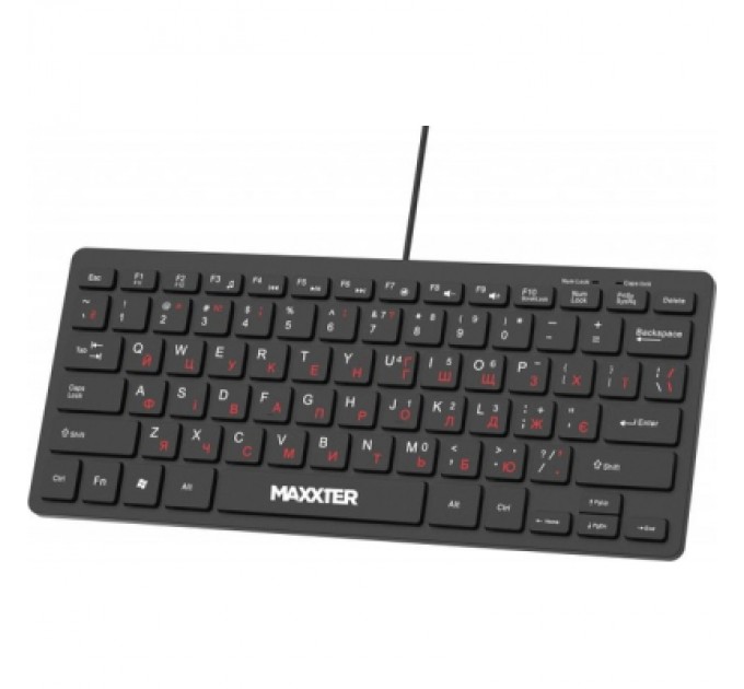 Maxxter Клавіатура Maxxter KBM-C01B-UA USB UA Black (KBM-C01B-UA)