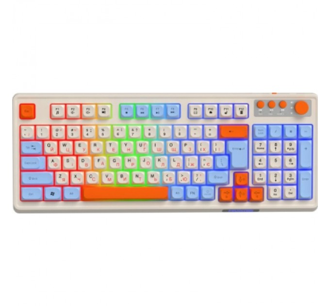 Maxxter Клавіатура Maxxter KBGW-3C01-UA Wireless UA White (KBGW-3C01-UA)