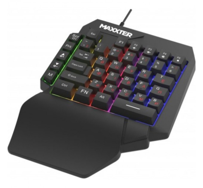 Клавіатура Maxxter KBG-OH-01B-UA USB UA Black (KBG-OH-01B-UA)