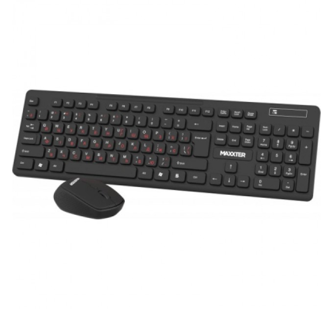 Maxxter Комплект Maxxter KMS-WCM-02B-UA Wireless UA Black (KMS-WCM-02B-UA)