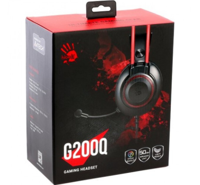 A4Tech Навушники A4Tech Bloody G200Q Black/Red (4711421002226)