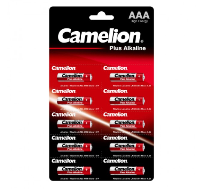 Camelion Батарейка Camelion AAA LR03 Plus Alkaline * 10 (LR03-BP1x10P)