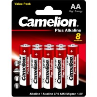 Батарейка Camelion AA LR6 Plus Alkaline * (5+3) (LR6-BP5+3)