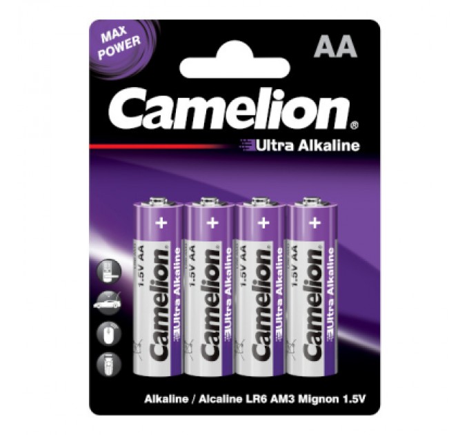 Camelion Батарейка Camelion AA LR6 Ultra Alkaline * 4 (LR6-BP4UT)