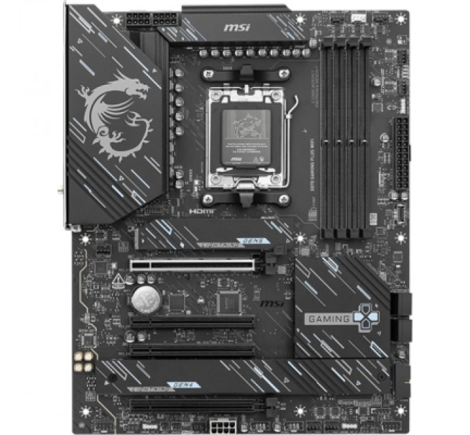 MSI Материнська плата MSI X870E GAMING PLUS WIFI