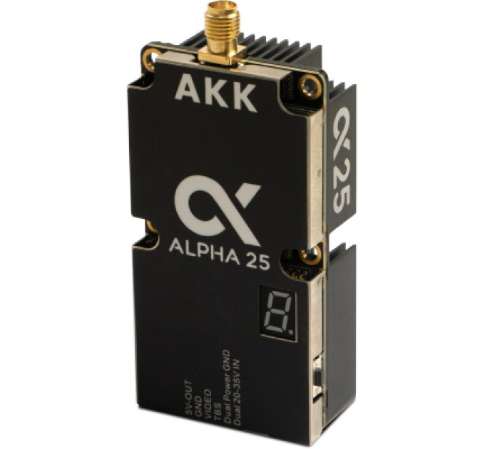 AKK Відеопередавач (VTX) AKK Alpha 25W 4.9G-6G 96CH (A25)