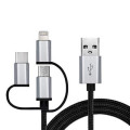REAL-EL Дата кабель USB 2.0 AM to 3in1 1.0m Premium black REAL-EL (EL123500035)