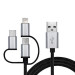 REAL-EL Дата кабель USB 2.0 AM to 3in1 1.0m Premium black REAL-EL (EL123500035)