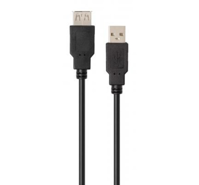 Vinga Дата кабель USB 2.0 AM/AF 1.8m Vinga (VCPUSBAMAF1.8BK)