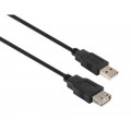Vinga Дата кабель USB 2.0 AM/AF 1.8m Vinga (VCPUSBAMAF1.8BK)