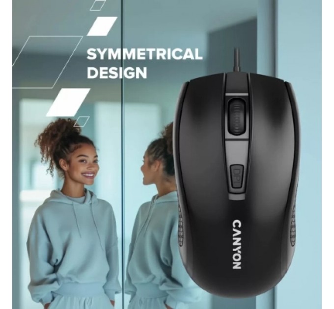 Canyon Мишка Canyon M-4 USB Black (CNE-CMS4)