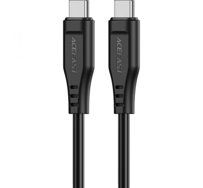 Acefast Дата кабель USB-C to USB-C 1.2m 3A TPE C3-03 Black Acefast (6974316280842)