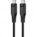 Acefast Дата кабель USB-C to USB-C 1.2m 3A TPE C3-03 Black Acefast (6974316280842)