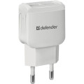 Defender Зарядний пристрій Defender UPA-22 white, 2xUSB, 2.1A (83580)