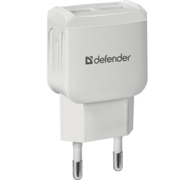 Defender Зарядний пристрій Defender UPA-22 white, 2xUSB, 2.1A (83580)