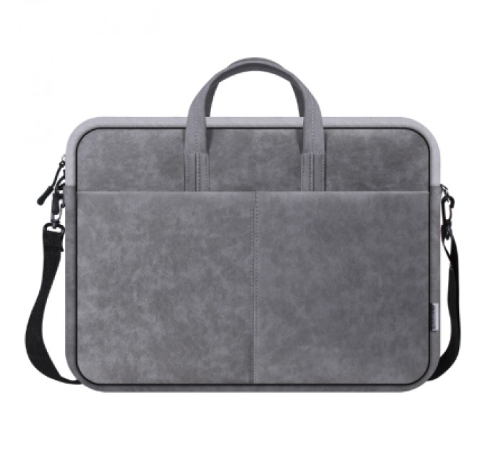 Defender Сумка для ноутбука Defender 15.6" Solid PU gray (26088)