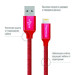 ColorWay Дата кабель Кабель Colorway USB - Apple Lightning 2.1А 1м червоний ColorWay (CW-CBUL004-RD)