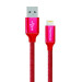 ColorWay Дата кабель Кабель Colorway USB - Apple Lightning 2.1А 1м червоний ColorWay (CW-CBUL004-RD)