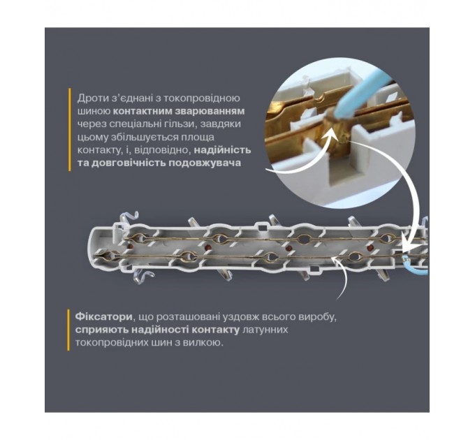 Подовжувач блоковий (PP) Electrum 5 розеток 3м із вимикачем та 2 Type-C + USB C-ES-1991