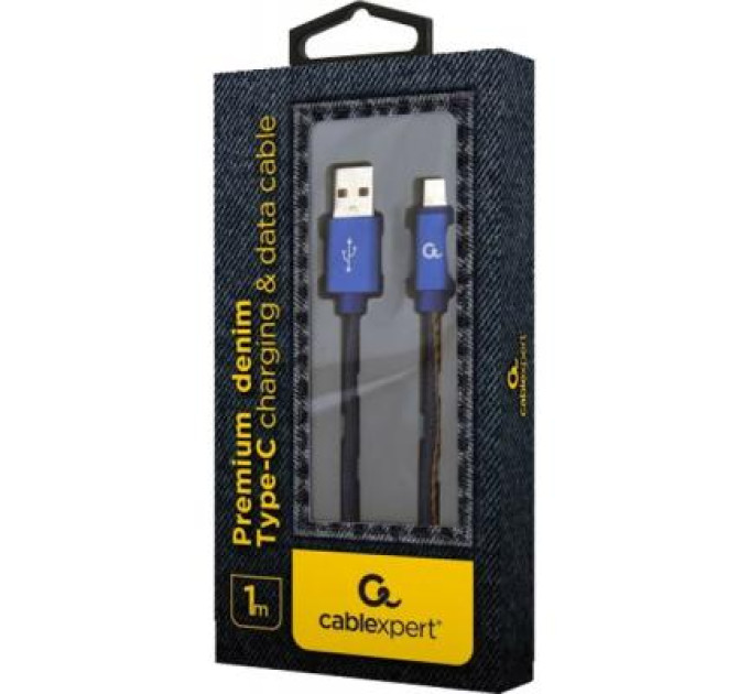 Cablexpert Дата кабель USB 2.0 AM to Type-C 2.0m Cablexpert (CC-USB2J-AMCM-2M-BL)