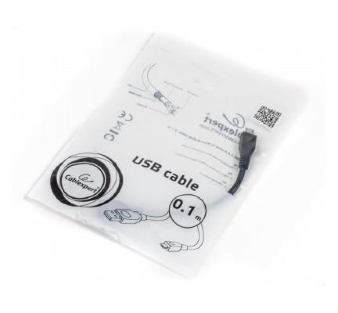 Cablexpert Дата кабель USB 2.0 AM to Micro 5P 0.1m Cablexpert (CCP-mUSB2-AMBM-0.1M)