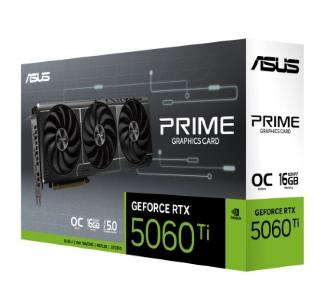 ASUS Відеокарта ASUS GeForce RTX5060Ti 16Gb PRIME OC (PRIME-RTX5060TI-O16G)