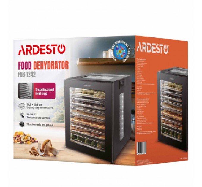 Сушка для овочів та фруктів Ardesto FDB-1242