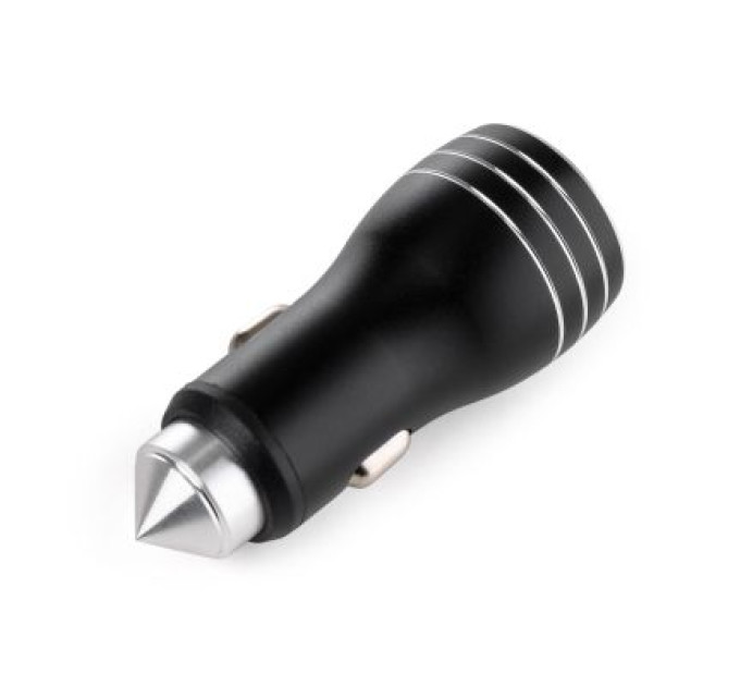 Vinga Зарядний пристрій Vinga QC3 Quick Dual USB Car Charger aluminium 18W Max (VCCQAABK)