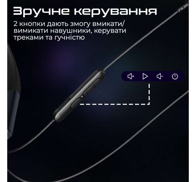 Bluetooth-гарнітура Promate Leap-200h Black