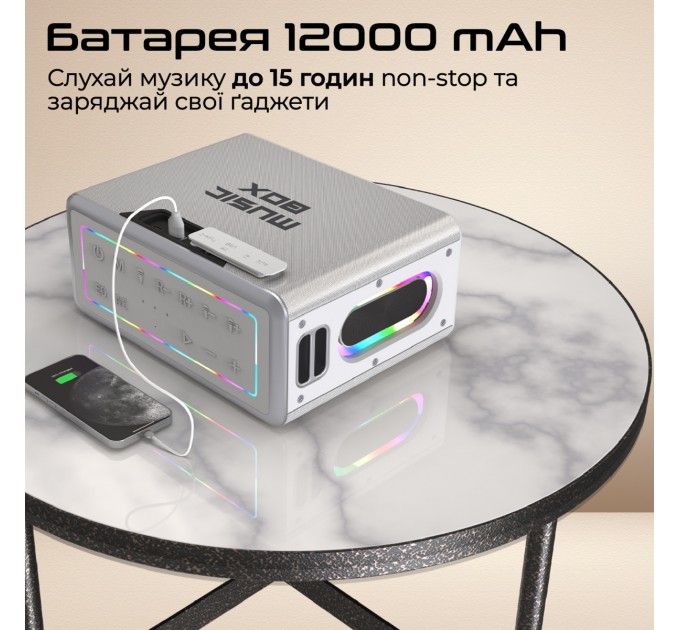 HIFuture Акустична система HiFuture MusicBox 100W Silver (musicbox.silver)