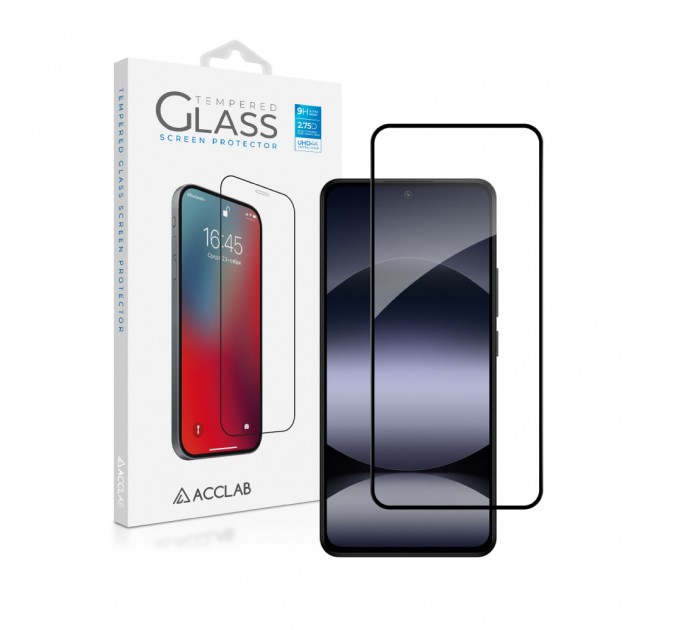ACCLAB Захисне скло ACCLAB Full Glue для Xiaomi Redmi Note 14 4G Black (1283126607233)