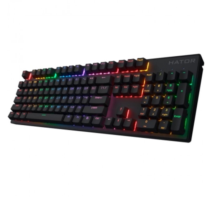 Hator Клавіатура Hator Icefall Mecha Rainbow Wireless/USB Black (HTK204UA)