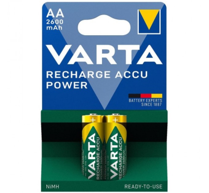 Акумулятор Varta AA 2600mAh * 2 NI-MH Power (5716101402)