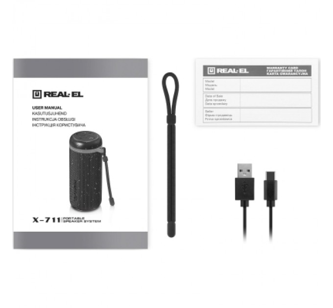 REAL-EL Акустична система REAL-EL X-711 Black (EL121600026)
