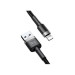 Baseus Дата кабель USB 2.0 AM to Lightning 0.5m Cafule 2.4A grey+black Baseus (CALKLF-AG1)
