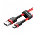 Baseus Дата кабель USB 2.0 AM to Micro 5P 1.0m Cafule 2.4A red+red Baseus (CAMKLF-B09)