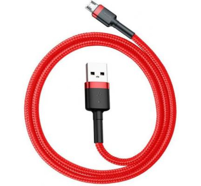 Baseus Дата кабель USB 2.0 AM to Micro 5P 1.0m Cafule 2.4A red+red Baseus (CAMKLF-B09)