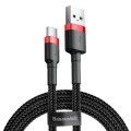 Baseus Дата кабель USB 2.0 AM to Type-C 1.0m Cafule 3A red+black Baseus (CATKLF-B91)