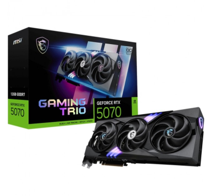 MSI Відеокарта MSI GeForce RTX5070 12Gb GAMING TRIO OC (RTX 5070 12G GAMING TRIO OC)